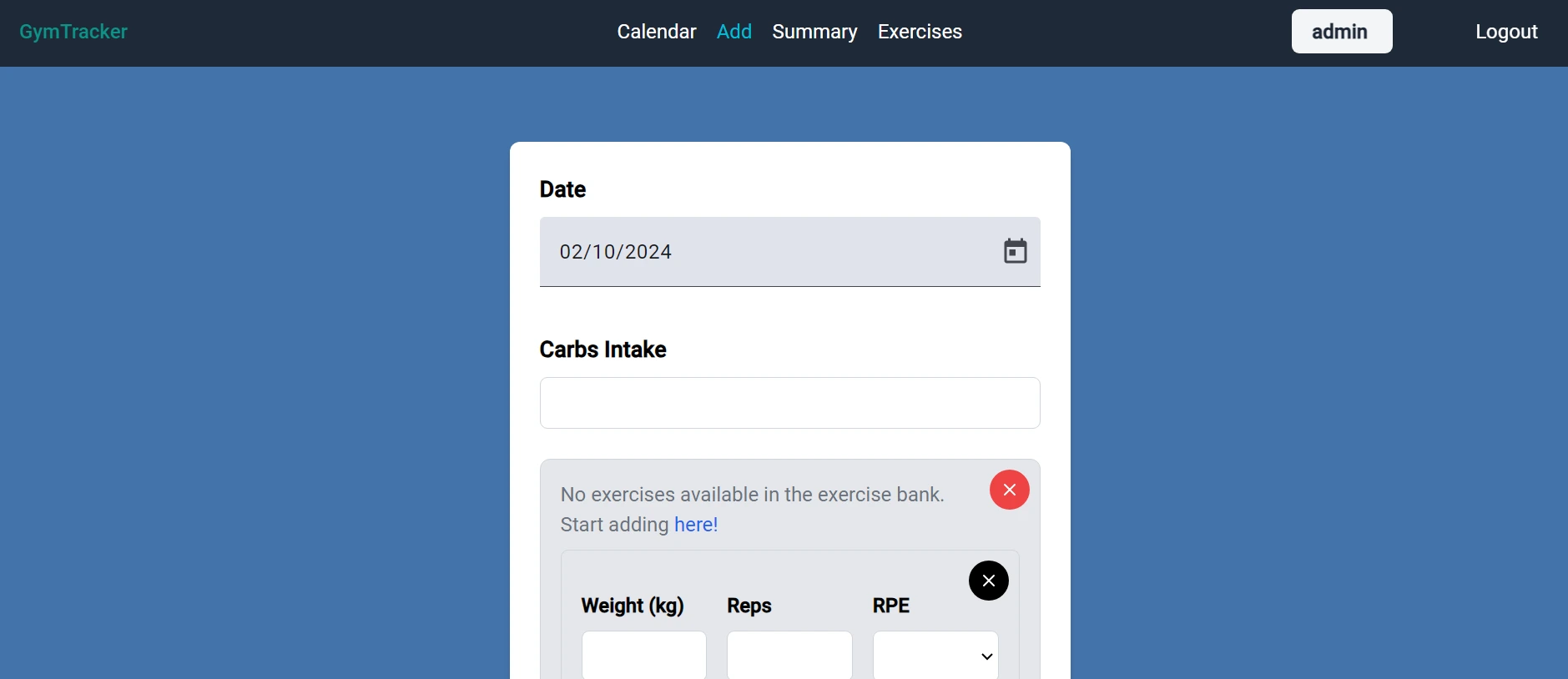 gym tracker